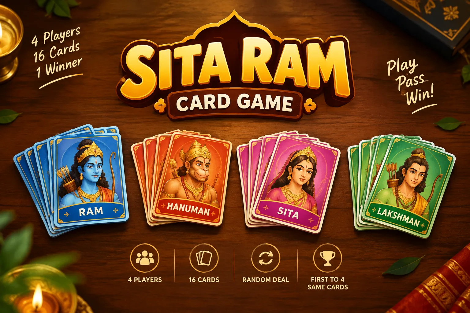 Tash Ka Adda - Sita Ram Card Game